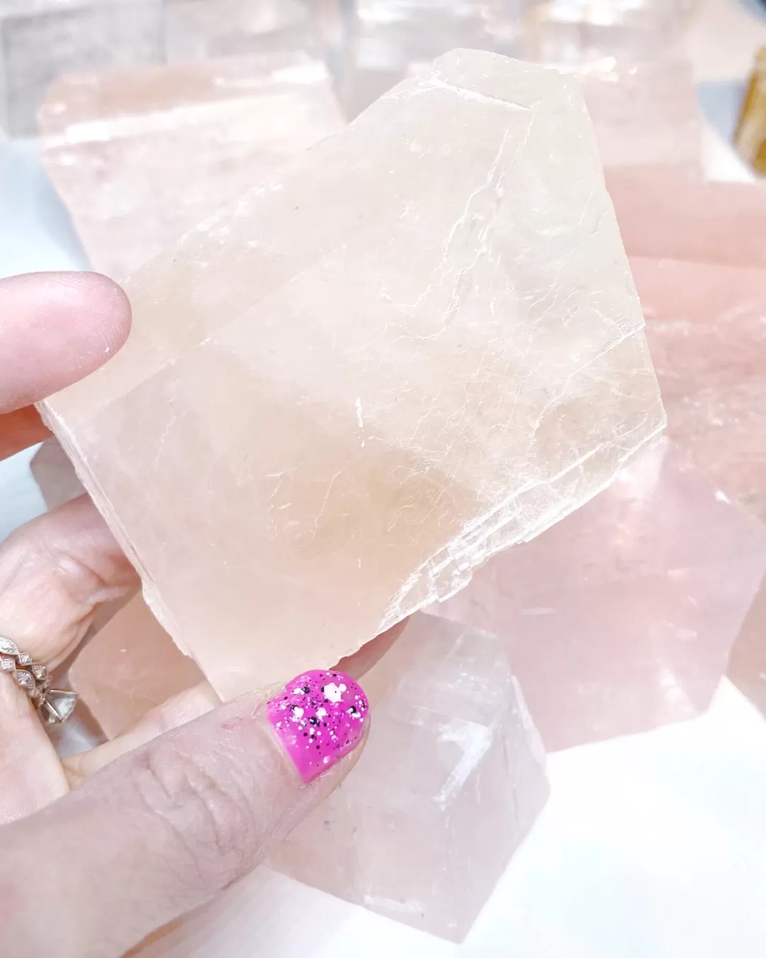 Pink Optical Calcite