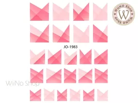 Pink V French Tip Adhesive Nail Art Sticker - 1 pc (JO-1983)