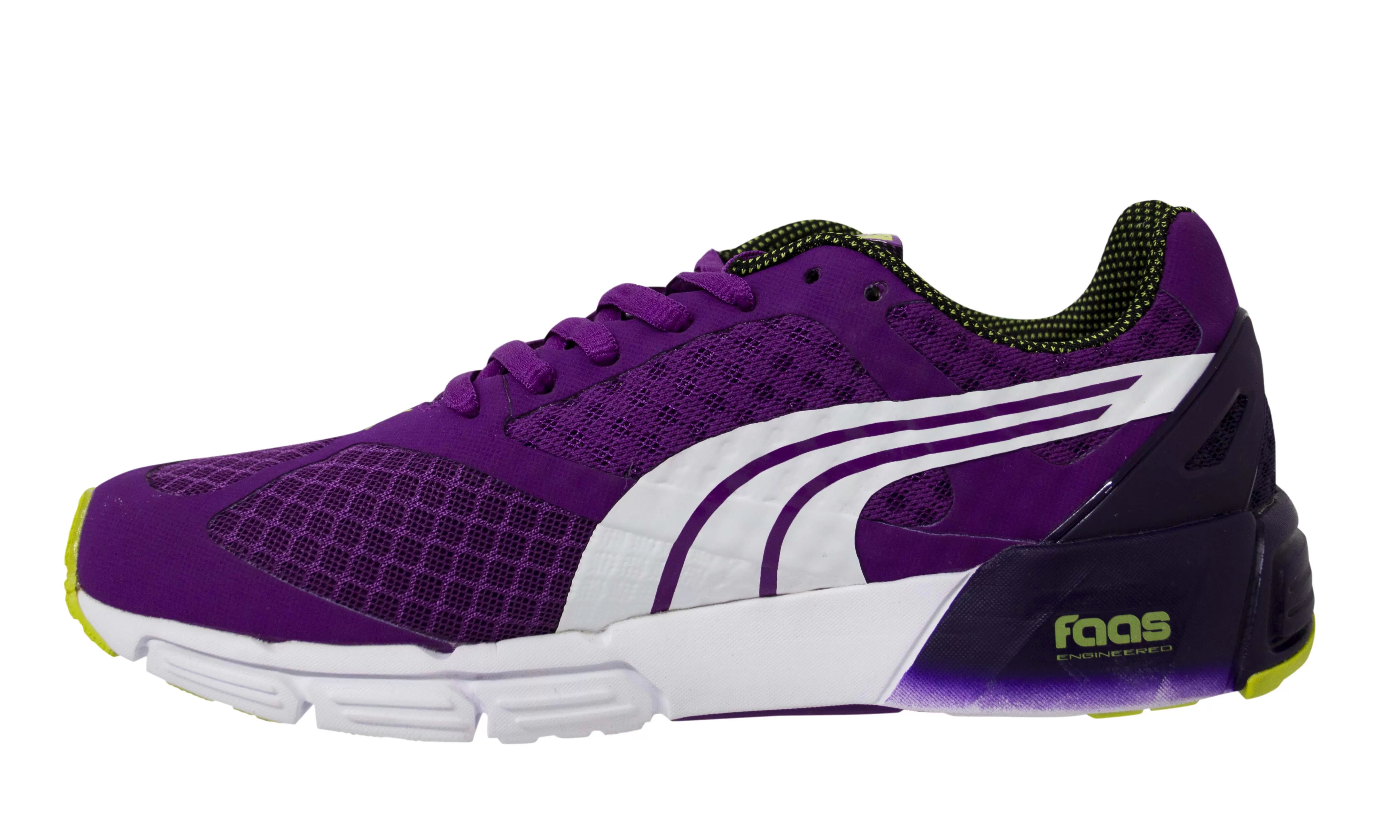 Puma Faas 500 Womens Purple Textile Lace Up Running Trainers 186726 01