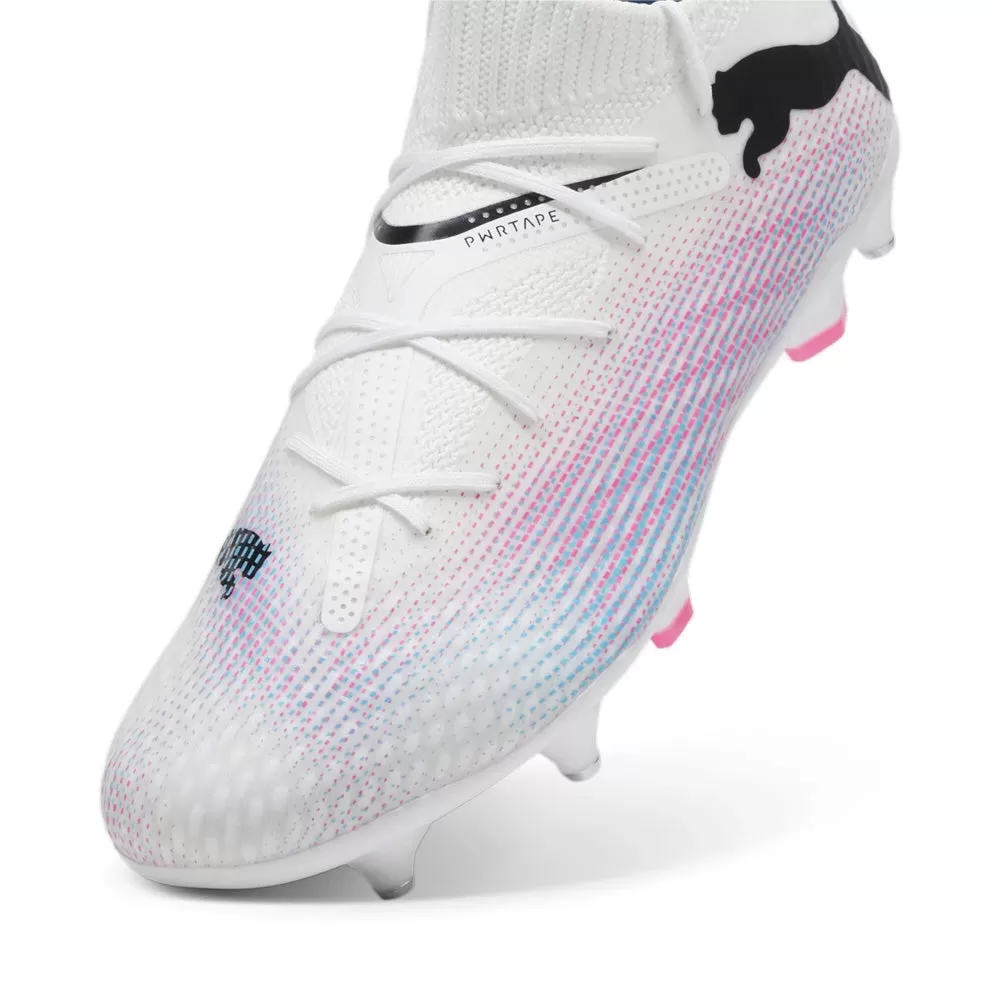 Puma Future 7 Pro MxSG Football Boots (White/Black/Poison Pink)