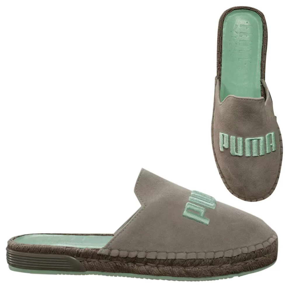 Puma x Fenty Rihanna Espadrille Slide On Womens Suede 367685 02 Z9A