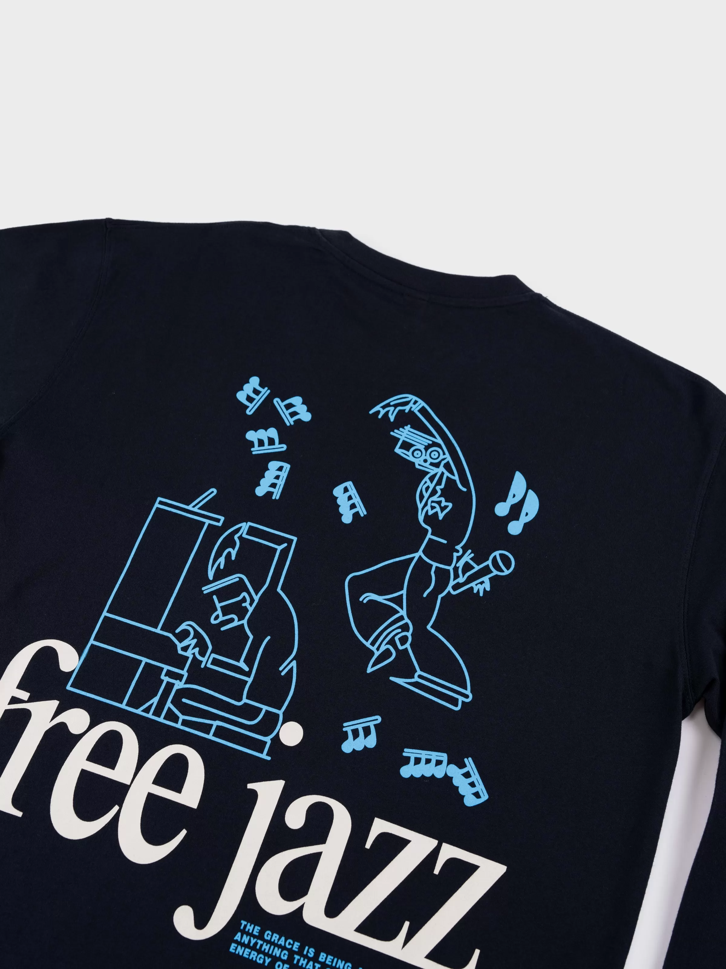 Reception Jazz LS T Shirt - Dark Navy