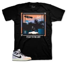 Retro 1 Skyline Shirt - World Is Yours - Black