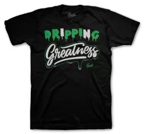 Retro 3 Pine Green Shirt - Dripping Greatness - Black