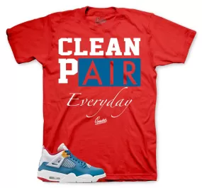 Retro 4 Messy Room Shirt - Clean Pair - Red