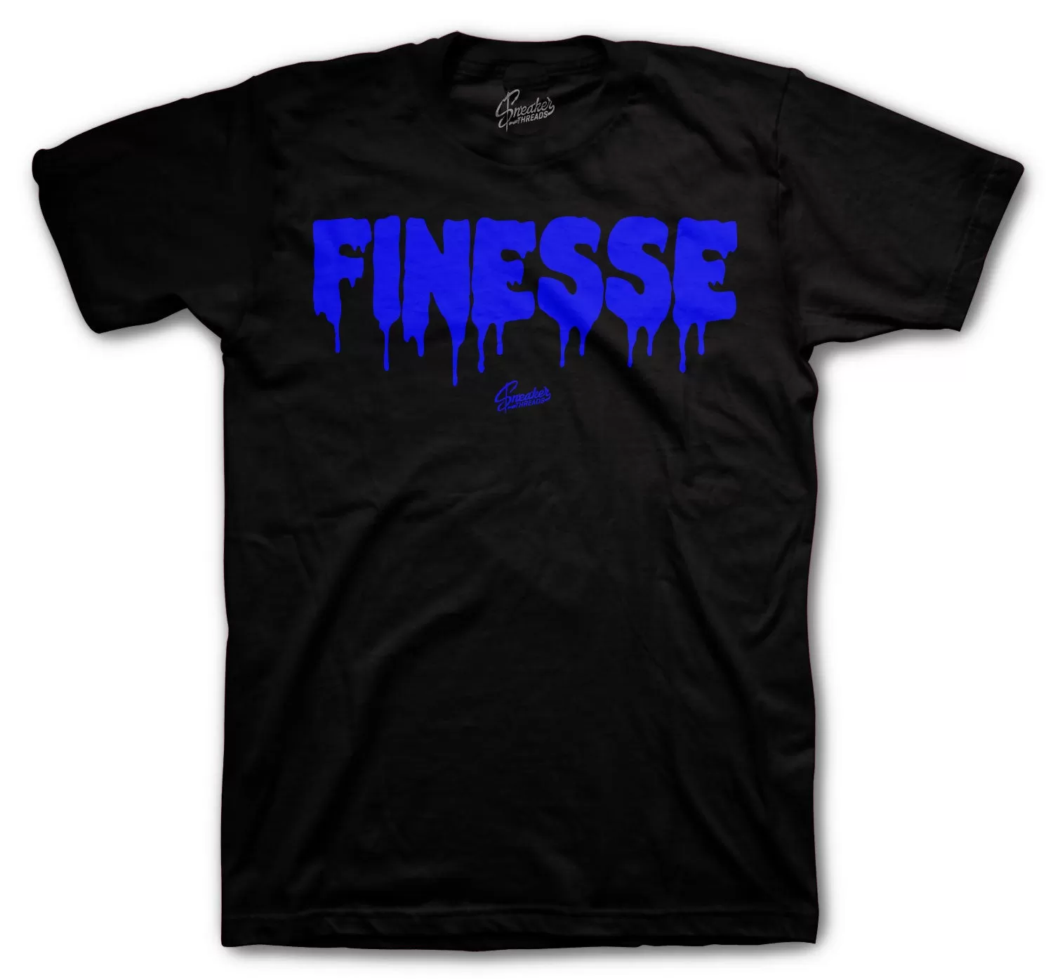 Retro 5 Racer Blue Shirt - Finesse - Black