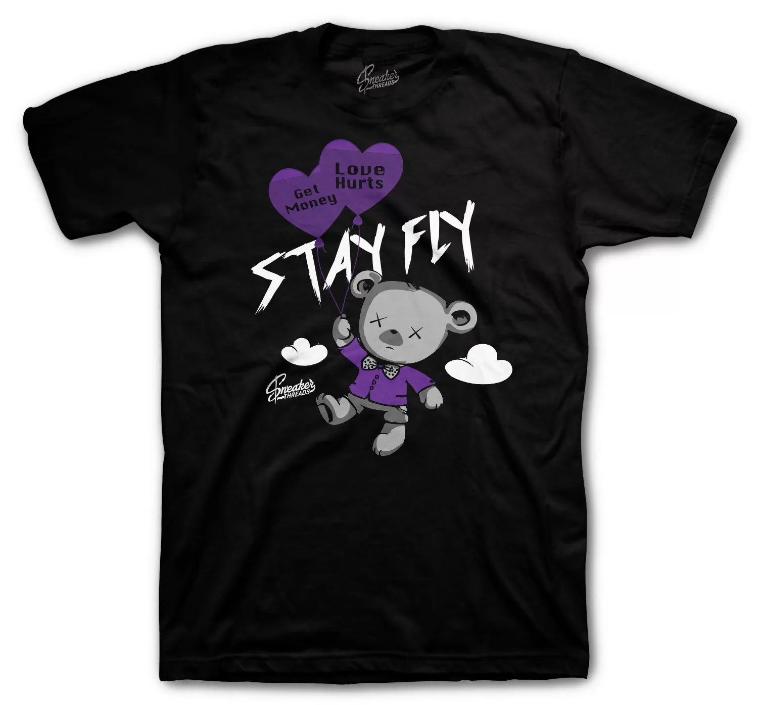 Retro 7 Flint Grey Shirt - Money Over Love - Black