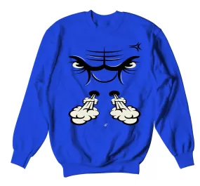 Retro 9 Racer Raging Bull Face Sweater