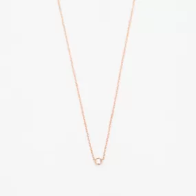 Rose Gold Barely-There Diamond Necklace