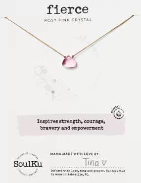 Rosy Pink Soul Shine Necklace for Fierce