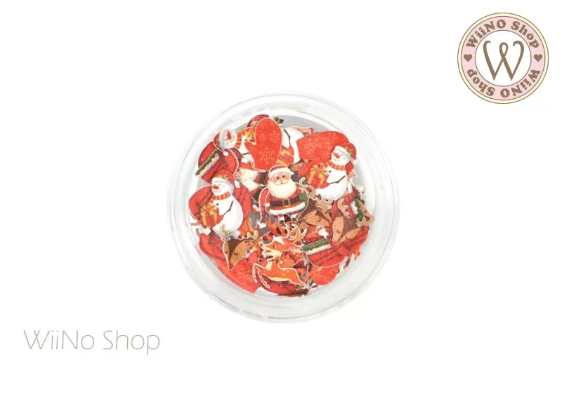 Santa Reindeer Christmas Nail Art Sequin Decoration (C08)