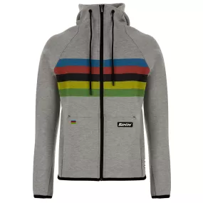 Santini UCI Official Iride Hoodie - Grey