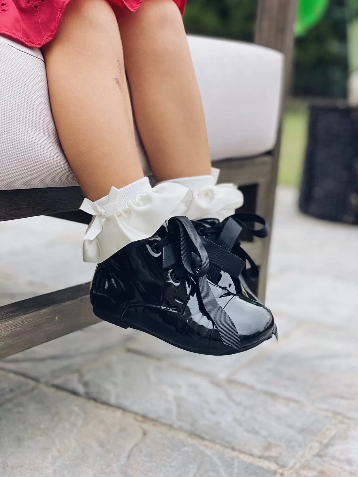 Satin Frilly Socks