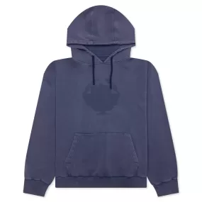 Shadow Oversized Hoodie - Medium Blue