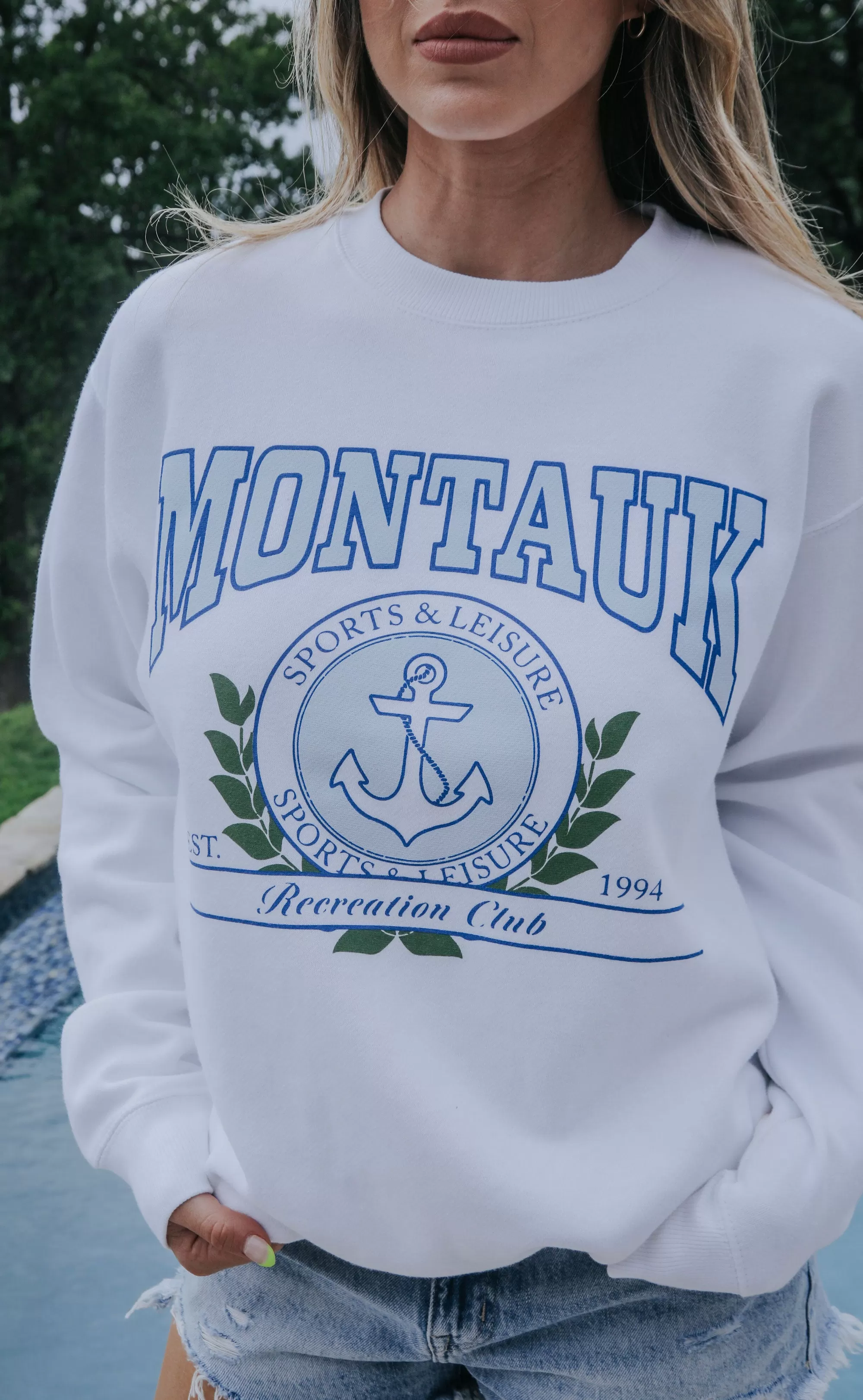 show me your mumu: stanley sweatshirt - montauk graphic