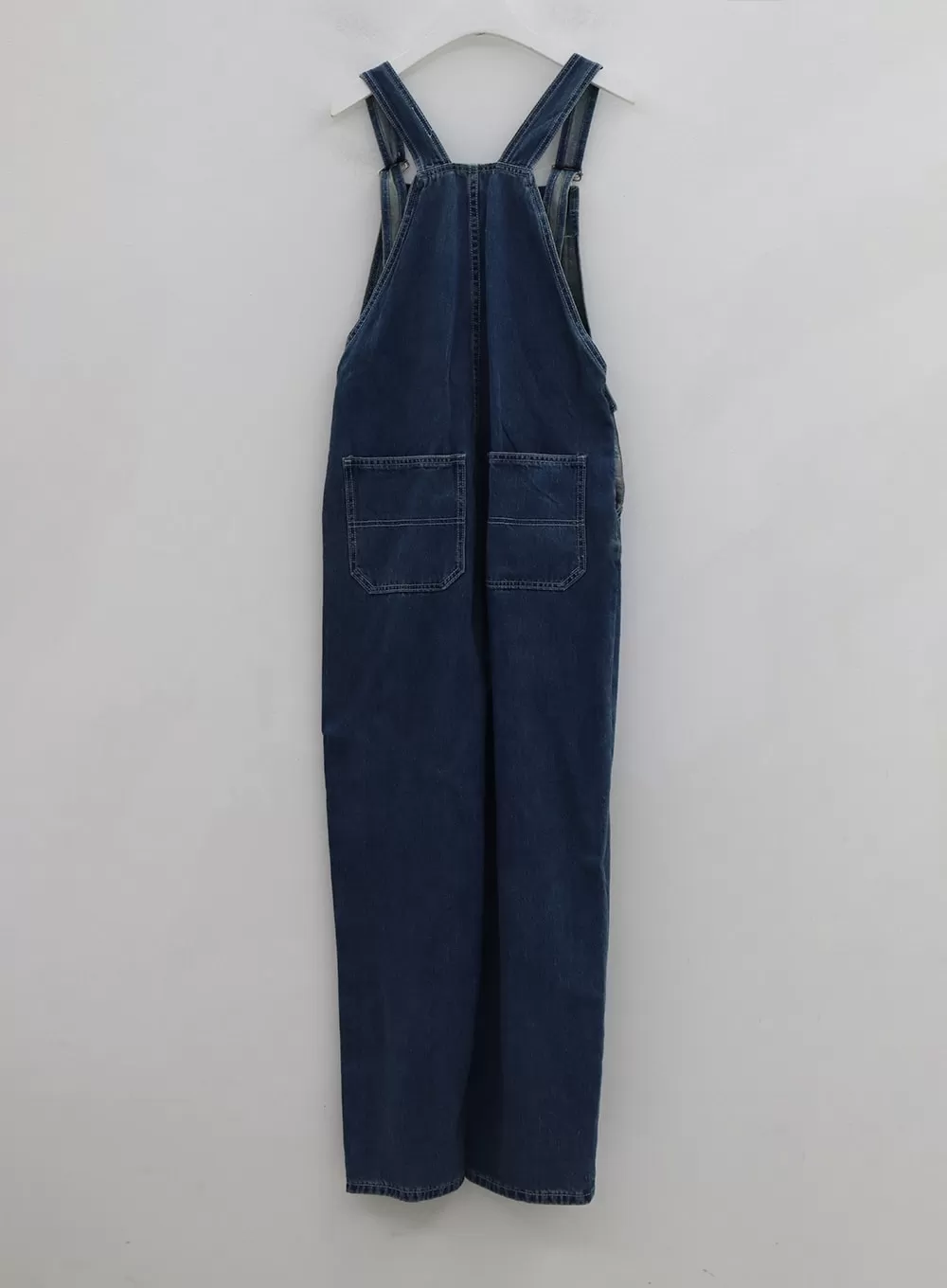 Side Button Denim Overall Pants BG24