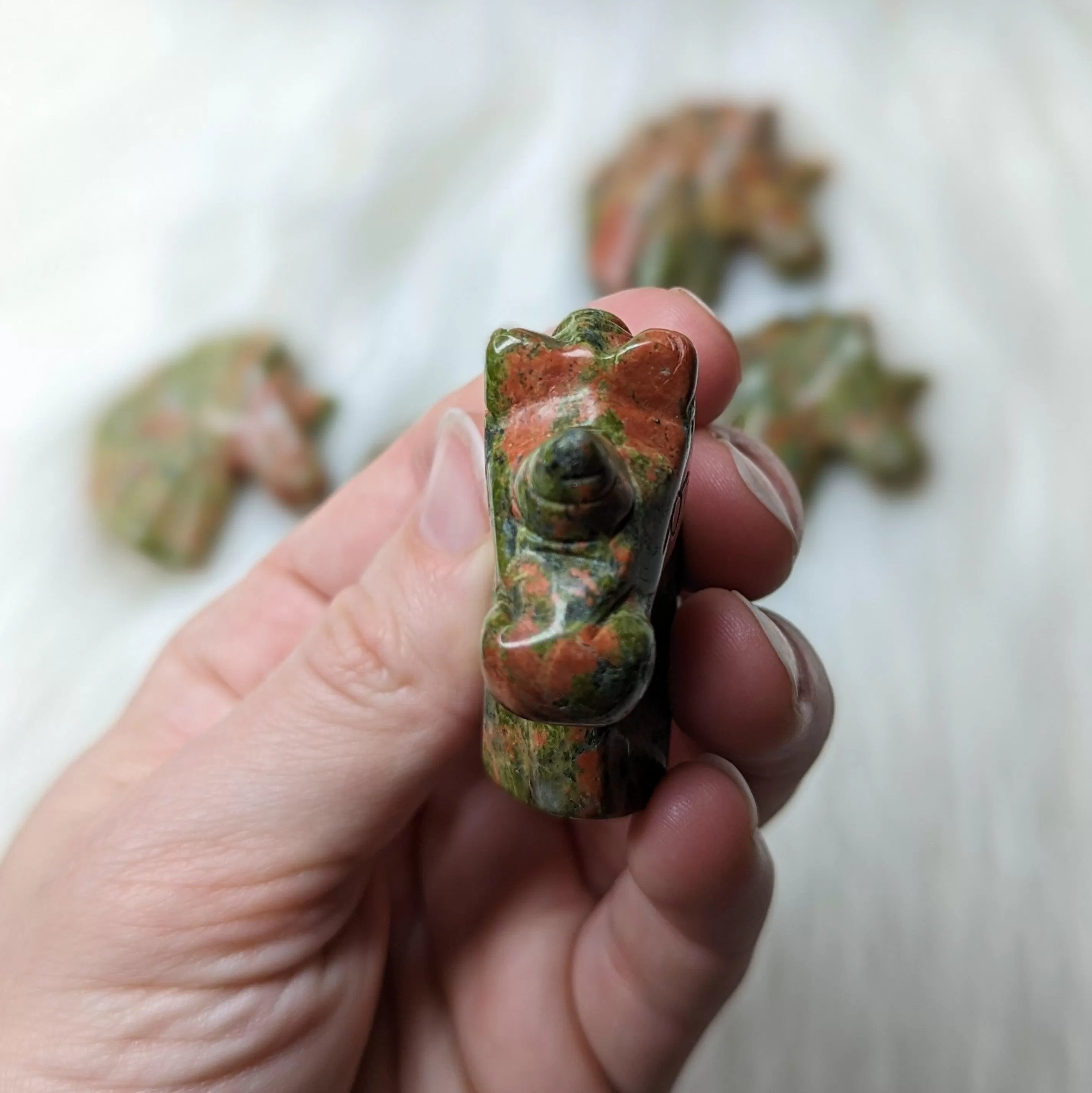 Small Unakite Unicorn Carving~ Magical Protective Energy