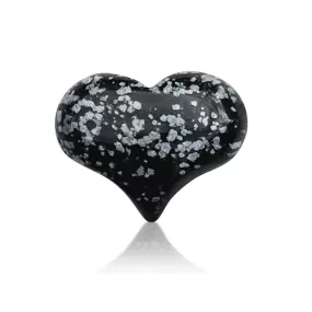 Snowflake Obsidian Heart Shaped Healing Gemstone for Releasing “Wrong Thinking”