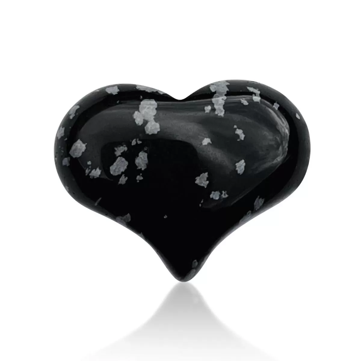 Snowflake Obsidian Heart Shaped Healing Gemstone for Releasing “Wrong Thinking”