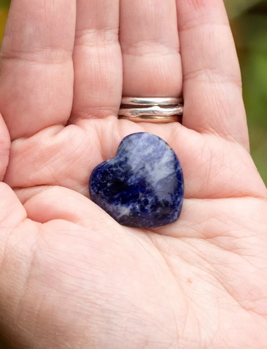 Sodalite Mini Heart for Confidence