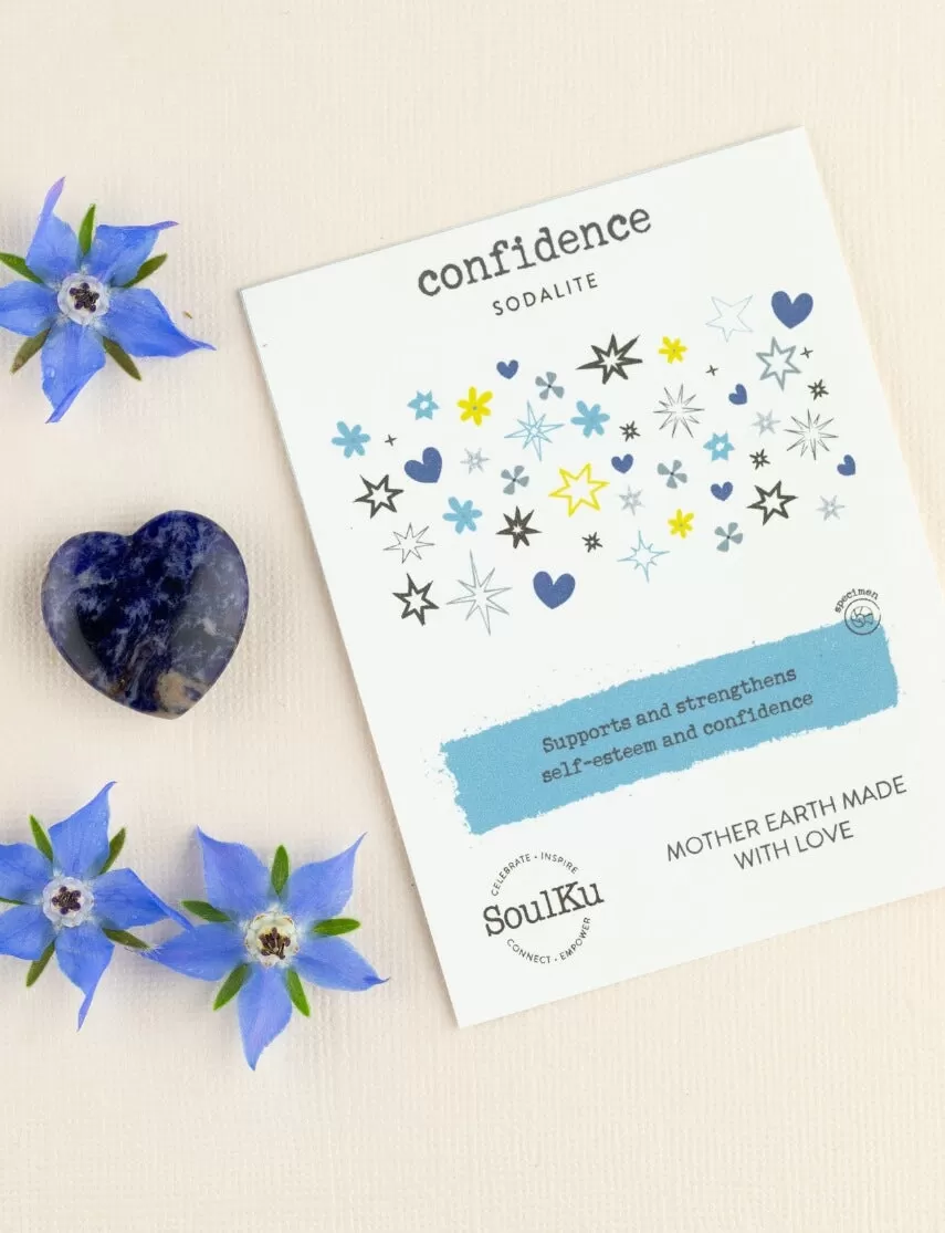 Sodalite Mini Heart for Confidence