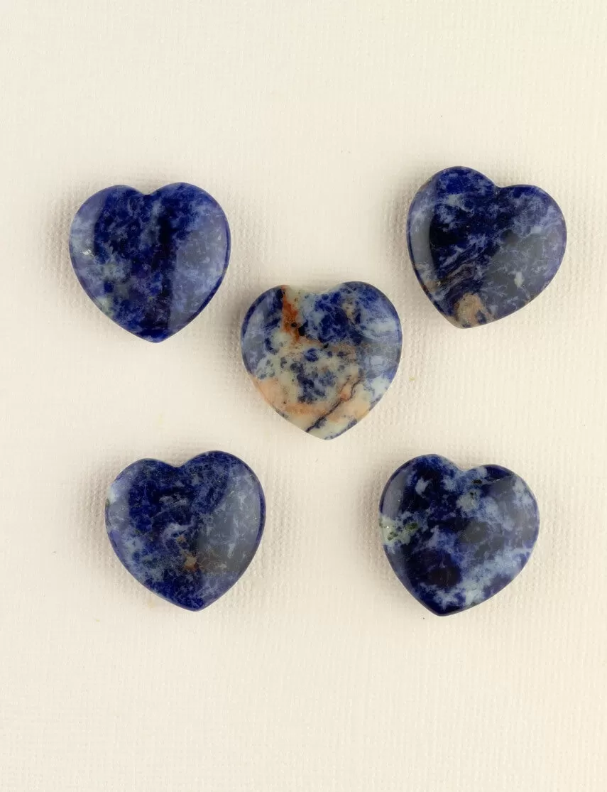 Sodalite Mini Heart for Confidence