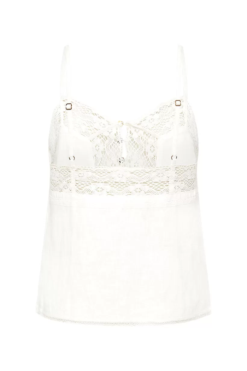 Spell & The Gypsy Basic Linen Cami White