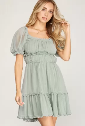 Spring Love Puff Dress