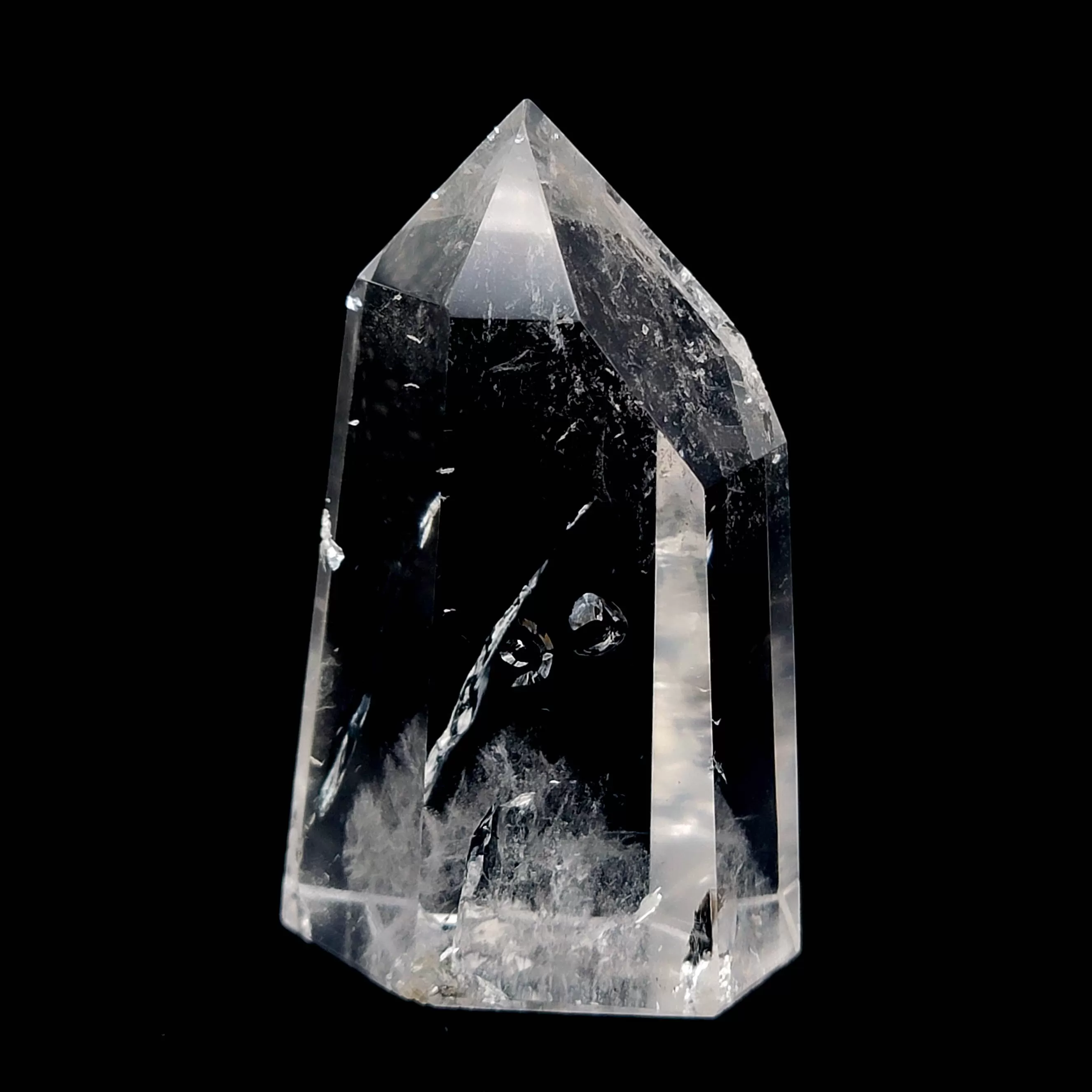 Super Clear Quartz Crystal Point w/Rainbows - 3 3/4