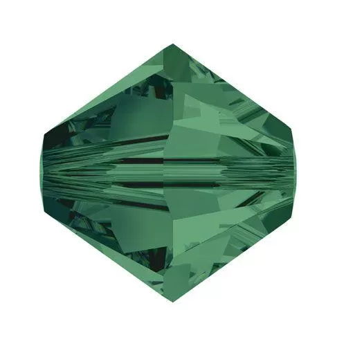 Swarovski 5mm Bicone - Emerald (10 Pack) XILION