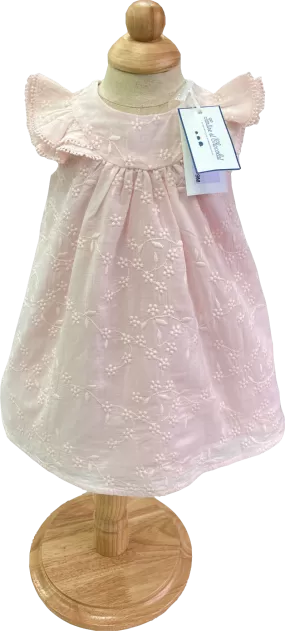 Tartine et Chocolat Pale Rose Pink Embroidered Floral Dress 3-6 Months