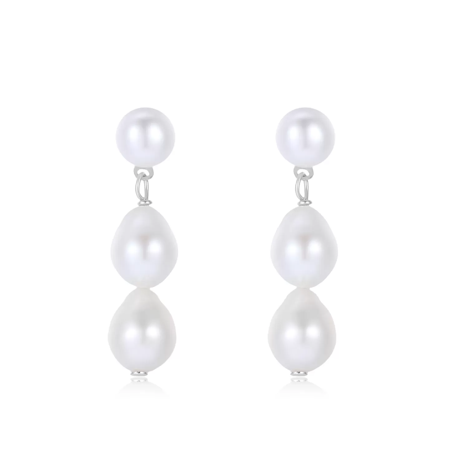 Teardrop Barqoue Pearl Drop Earrings