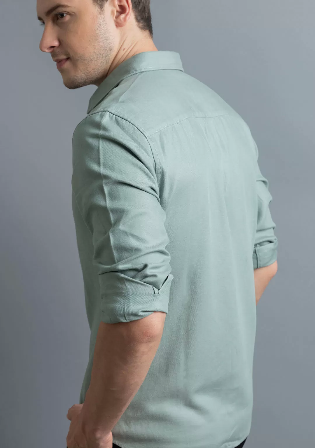 Tencel™ Shirt in Sage Green