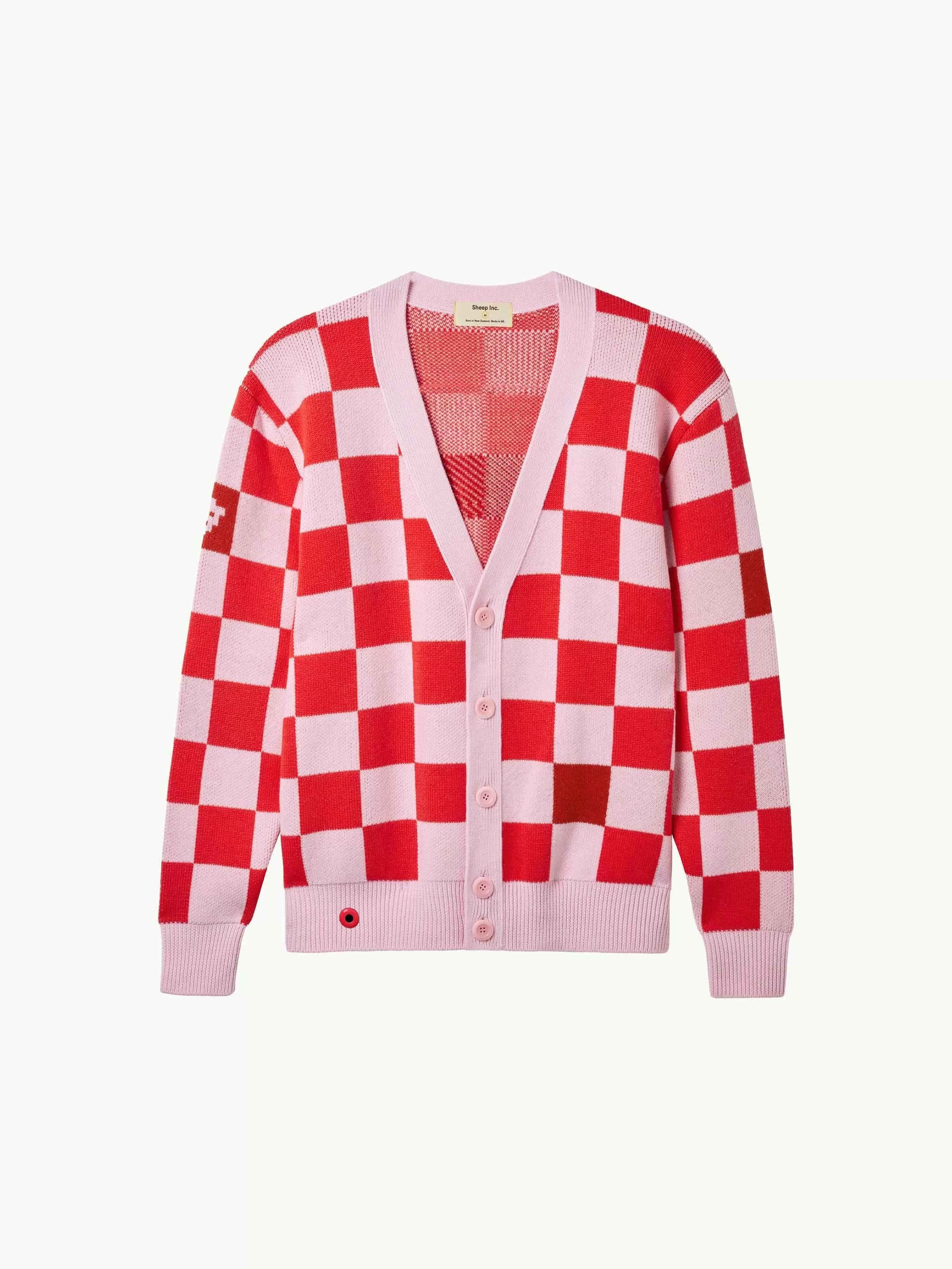 The Checkmate Cardigan - Candyfloss Pink