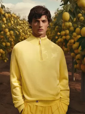 The Half Zip - Lemon Yellow