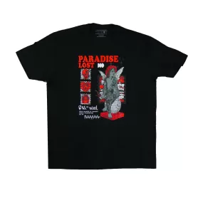 THE WORLD TEE BLACK/RED