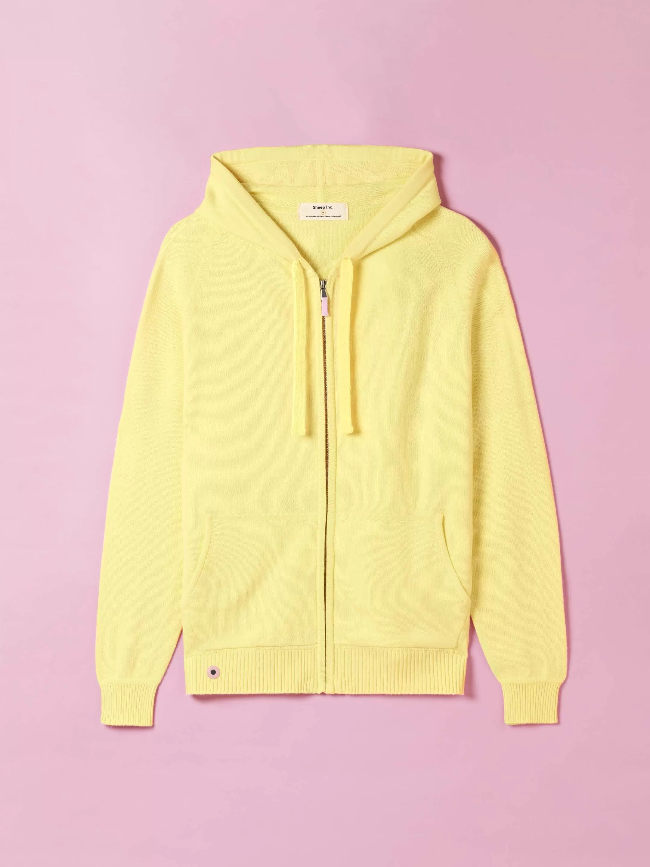 The Zip Hoodie - Lemon Yellow