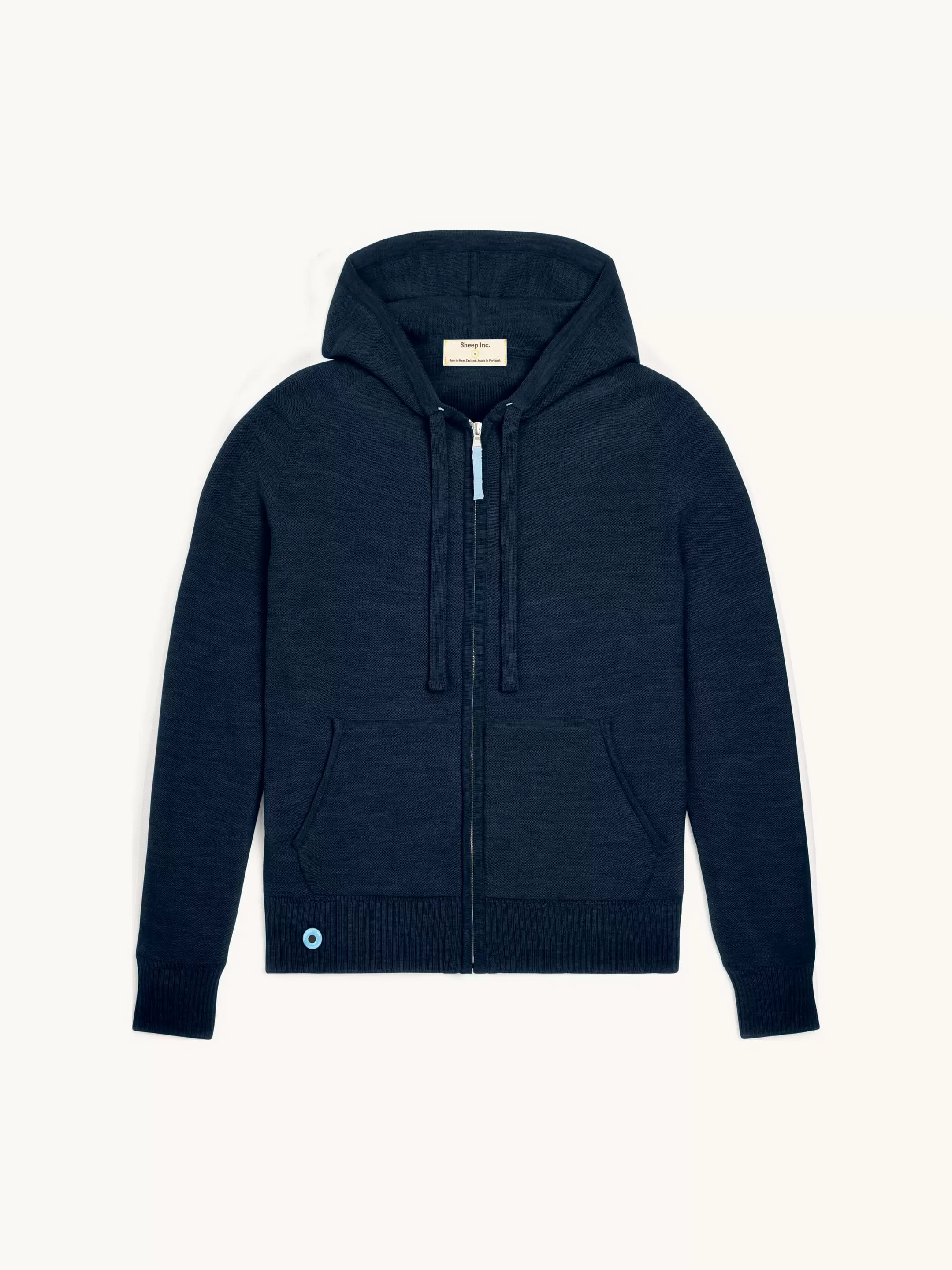 The Zip Hoodie - Pacific Blue