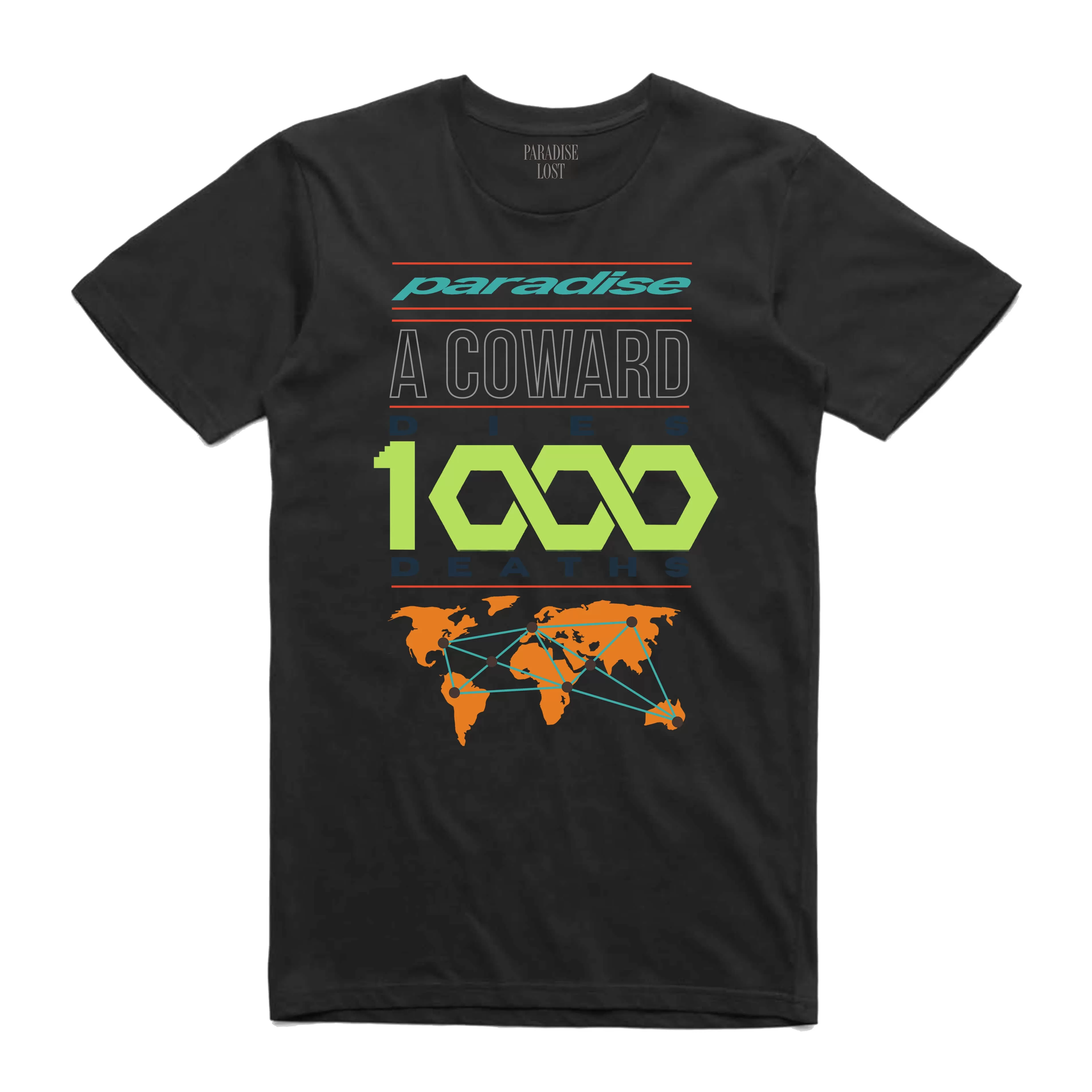 THOUSAND DEATHS TEE BLK/MULTI