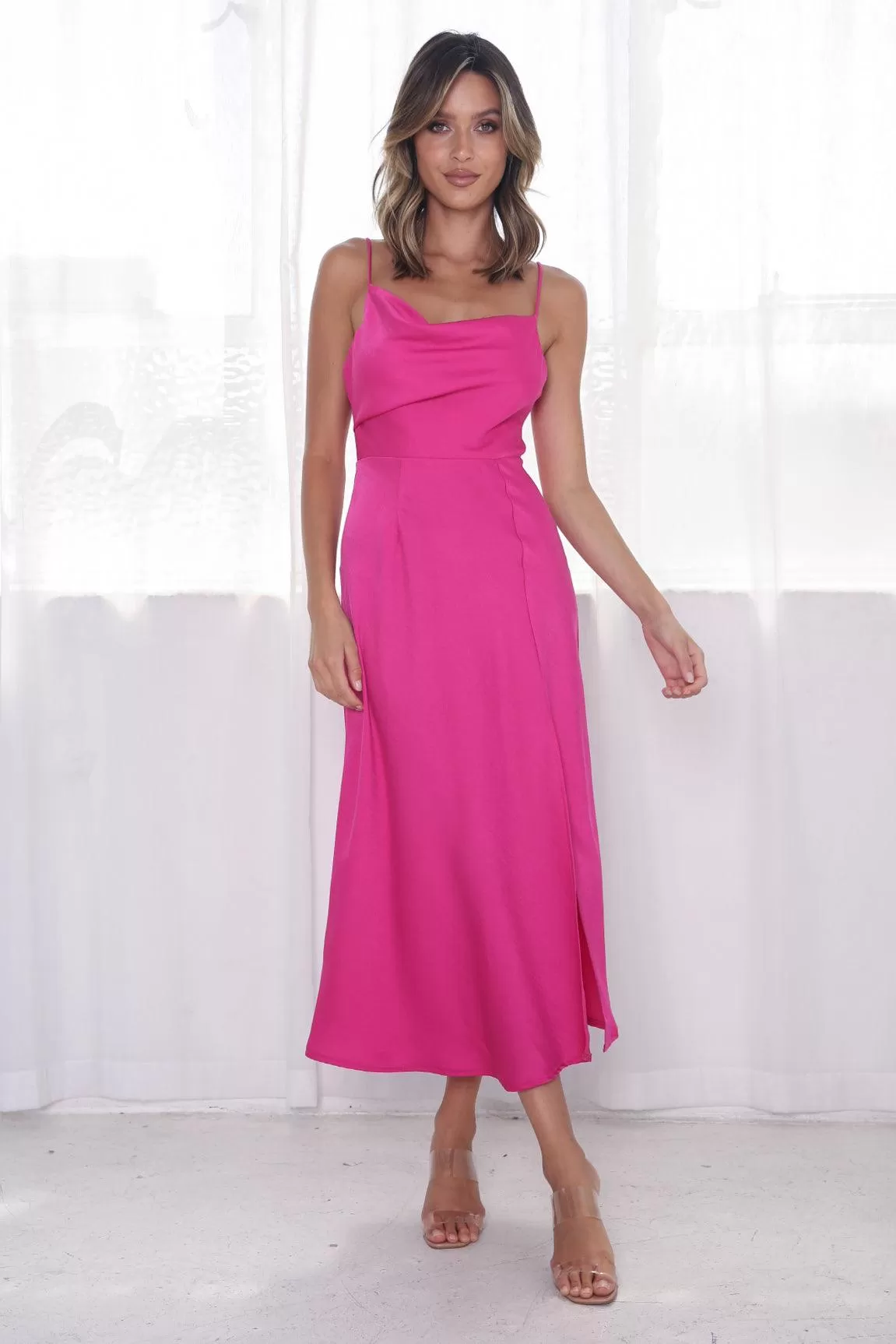 Tiana Dress - Fuchsia