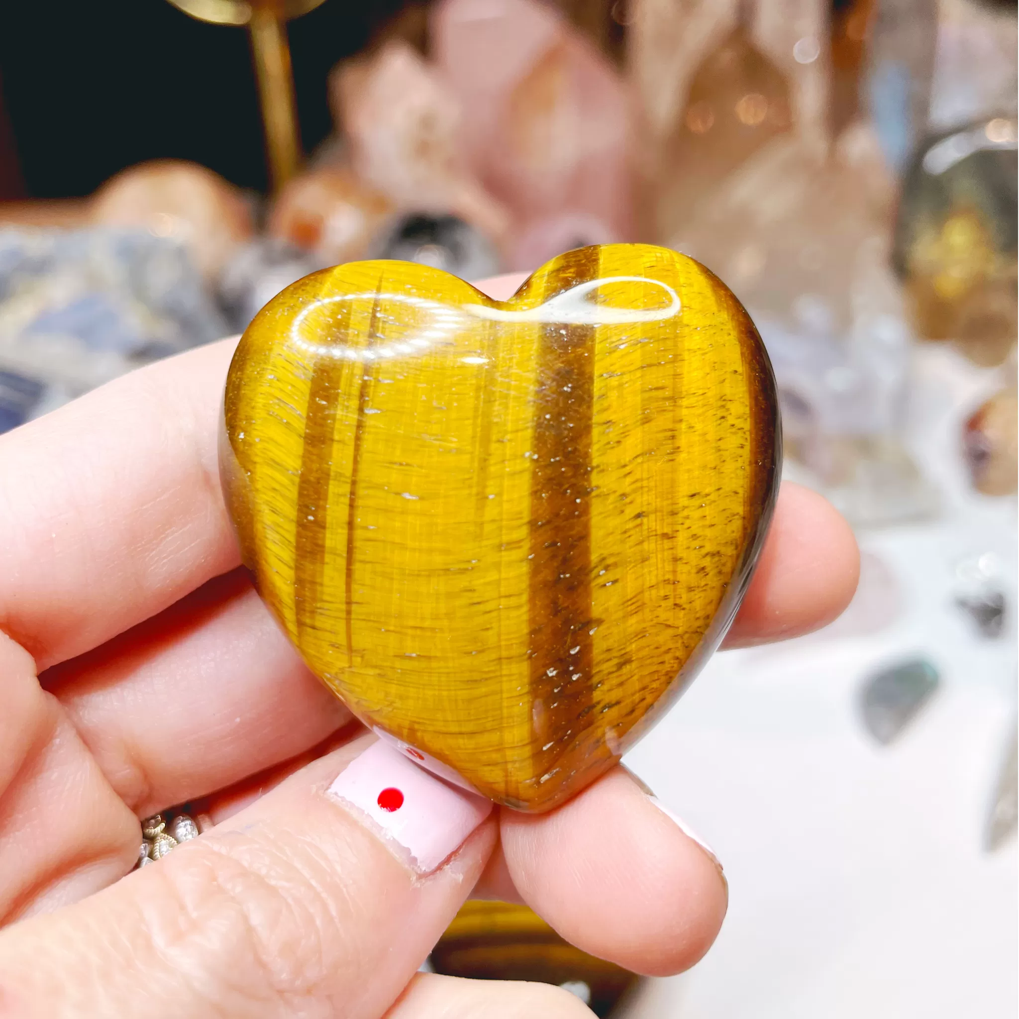 Tiger Eye Hearts