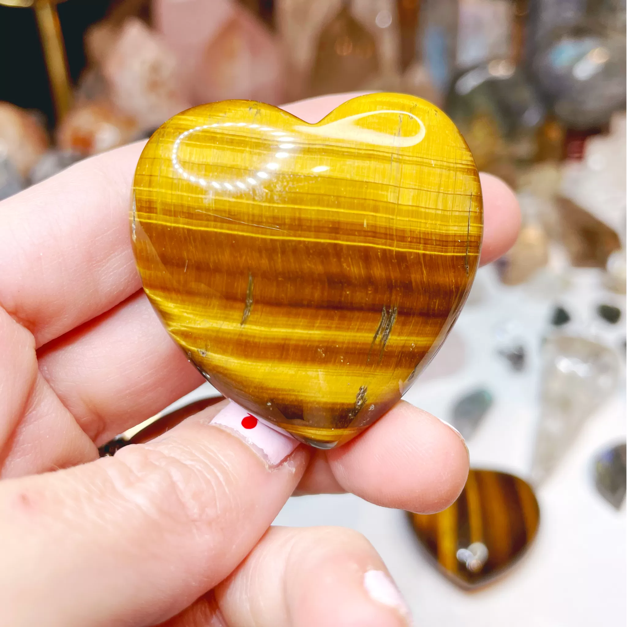 Tiger Eye Hearts