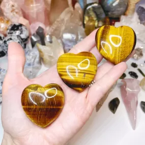 Tiger Eye Hearts