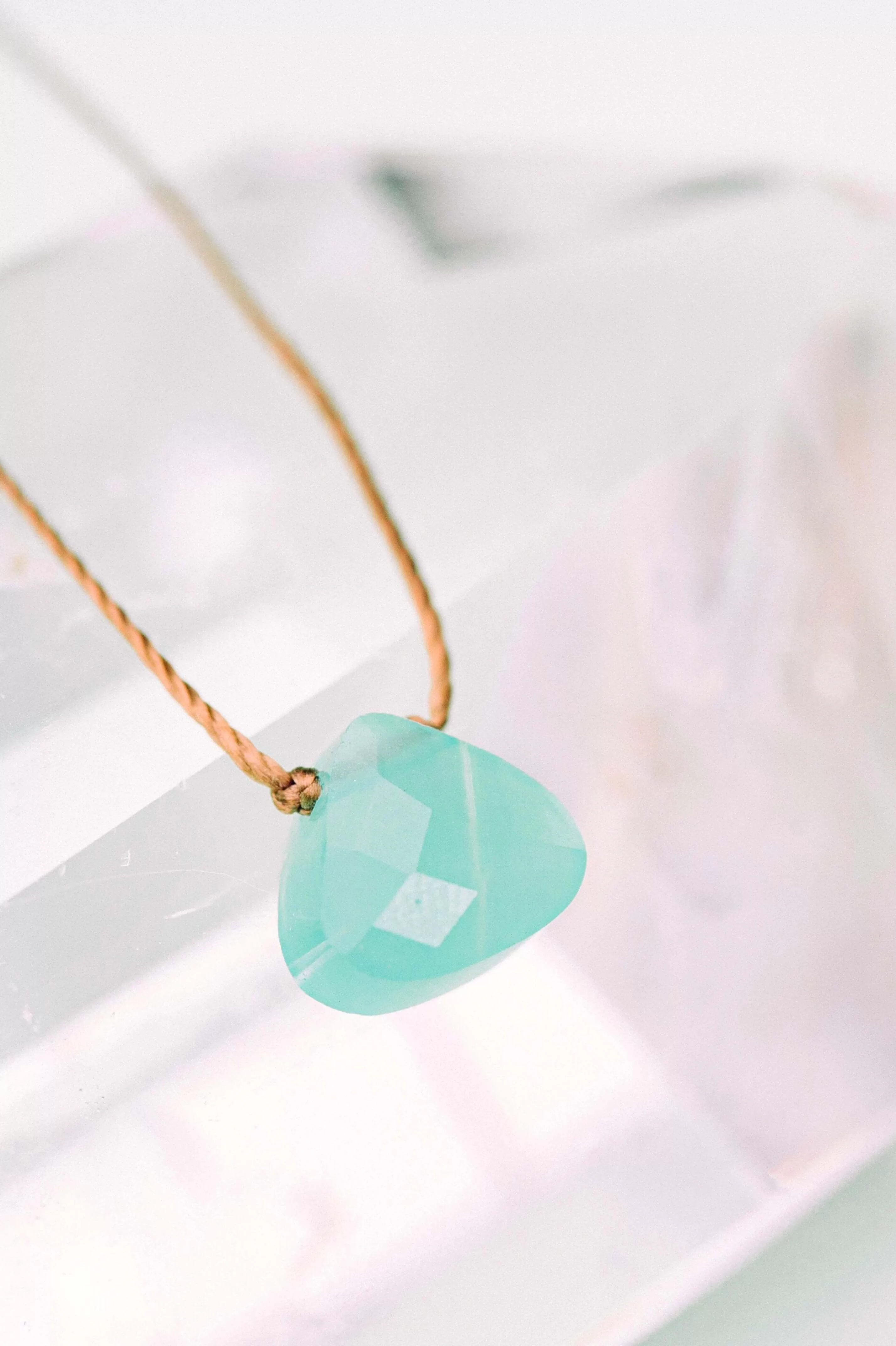 Turquoise Crystal Soul Shine Necklace Honoring Friendship