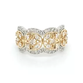 Two Tone Diamond Ring