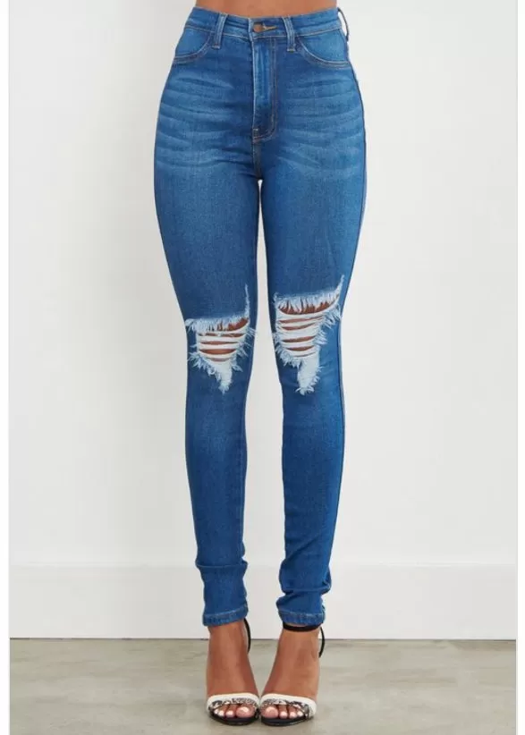 Vibrant Denim Skinny Jeans (Medium Stone) MP1835