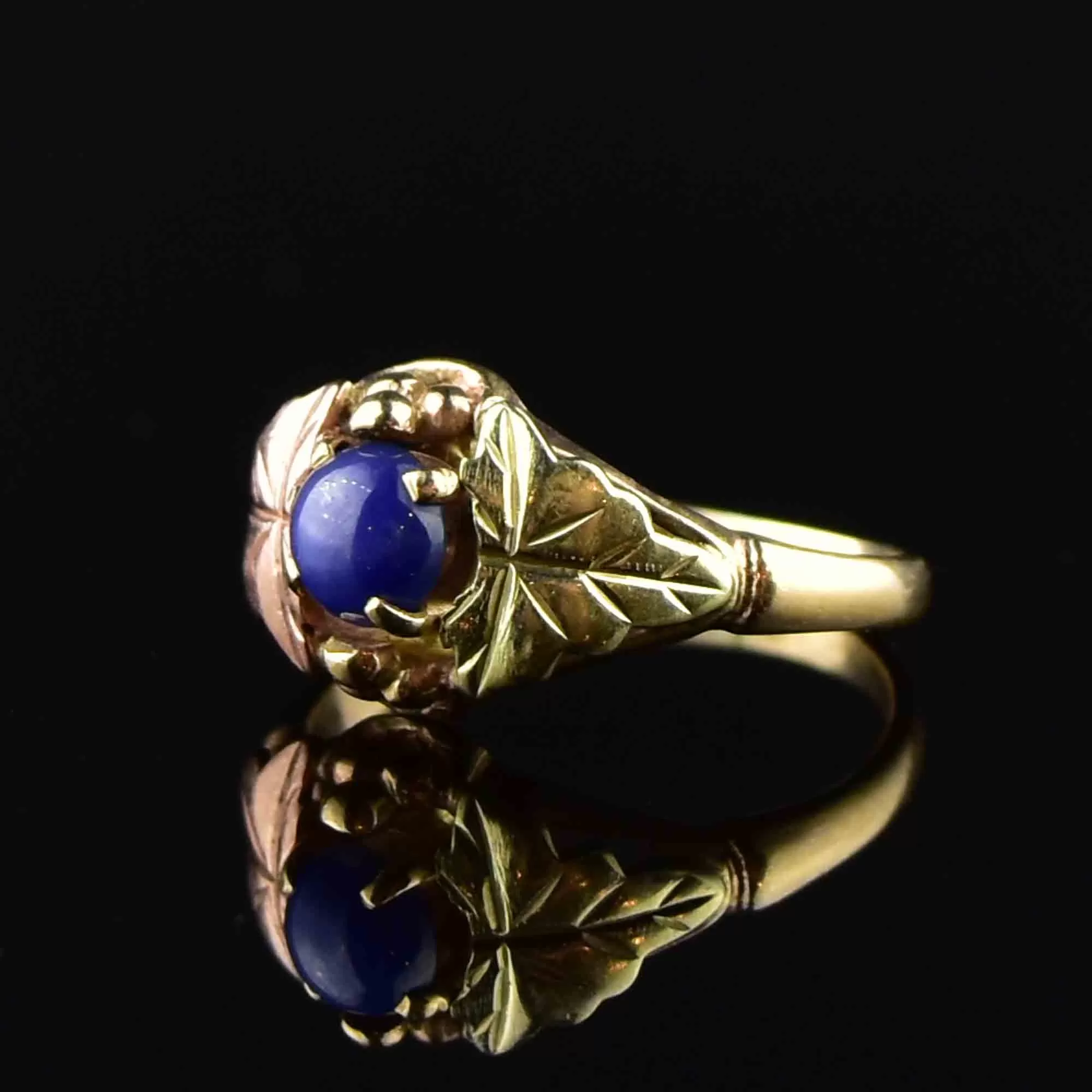 Vintage 10K Gold Lindy Star Sapphire Ring