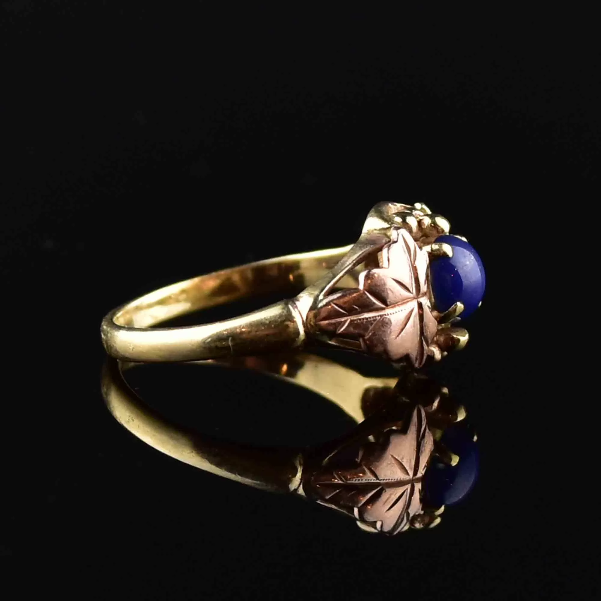 Vintage 10K Gold Lindy Star Sapphire Ring