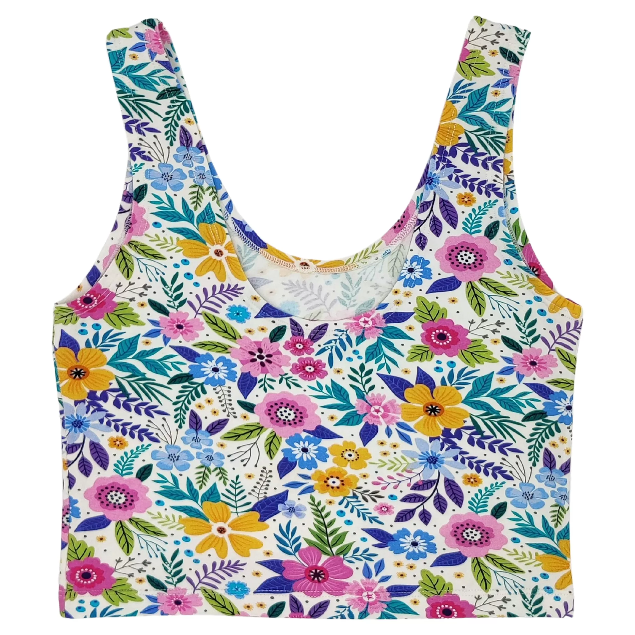 Wildflower Organic Cotton Cropped Tank Top