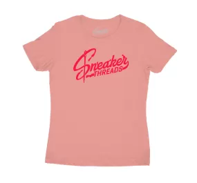 Womens Rust Pink Shirt - ST Logo - Pink